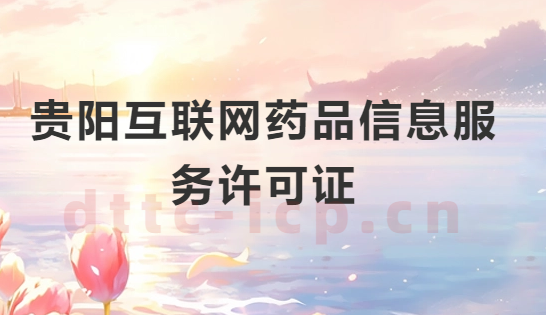 貴陽互聯(lián)網(wǎng)藥品信息服務(wù)許可證怎么辦理?代辦申請流程、材料及條件指南