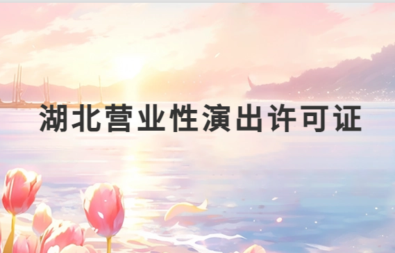 湖北營業(yè)性演出許可證怎么辦理,申請流程、條件及材料指南