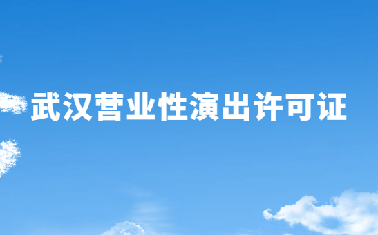 武漢營(yíng)業(yè)性演出許可證怎么辦理,申請(qǐng)流程、條件及材料指南