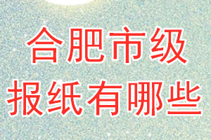 合肥市級報(bào)紙有哪些