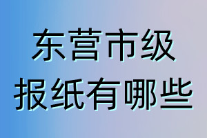 東營(yíng)市級(jí)報(bào)紙有哪些