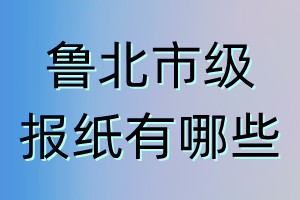 魯北市級報(bào)紙有哪些