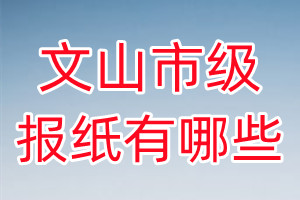 文山市級(jí)報(bào)紙有哪些