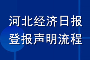 河北經(jīng)濟日報登報聲明流程