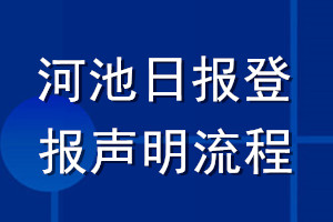 河池日報(bào)登報(bào)聲明流程