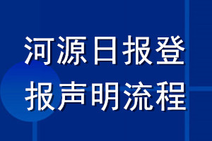 河源日報登報聲明流程